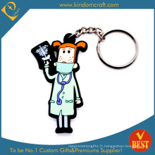 Hot Sale Cute Monkey Cartoon Character Key Chain à vendre pour la publicité de l&#39;hôpital